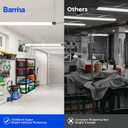 Barrina BS84 LED Shop Light for Garage, 10000LM, 84W, 4FT, 5000K Linkable Light Fixture for Workshop, Basement, Hanging or Flush Mount, Heat Dissipation with Pull Chain Switch, ETL,1 Pack