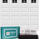 Magnetic Garage Door Windows | Fits 1 Car Garage | Strong & Glossy Real Look | Decorative Black Window Decals | Magnets Hardware Set | Faux Kit | Perfect Decoration & Easy Installation Home Upgrade