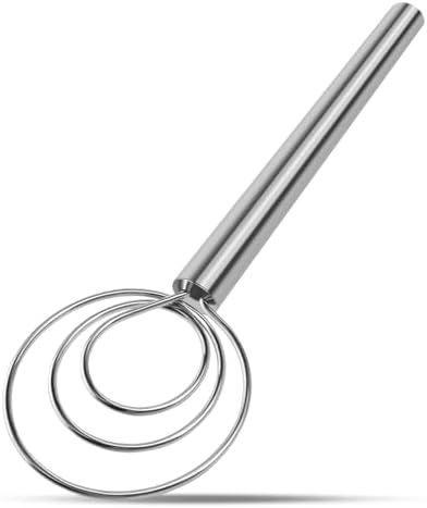 Agttete Danish Dough Whisk Stainless Steel Hook Dutch Bread Mixer Hand Tool for Sourdough Baking Making Blending Pastry Pizza 2 Pack