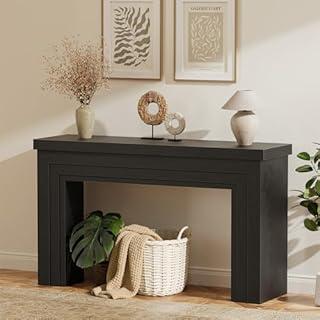Huuger 54 Inch Entryway Table, Retangular Console Table, Farmhouse Sofa Table Behind the Couch, Long for Entrance, Hallway, Foyer, Living Room, Natural (11.8"D x 53.9"W x 33.5"H)