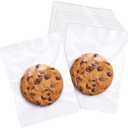 100 Pcs 5x7 Transparent Heat Seal Bags for Cookies,Clear Cookie Bags with Seal,Small Treat Bag for Baked Goods