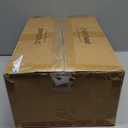 Solid Wood Bread Box for Kitchen Countertop with Drawer, 2-Tier Large Wooden Bread Storage Bin with Cutlery Organizer, Farmhouse Bread Keeper for Homemade Bread, Brown (50 Deli Papers)