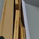 Squatty Potty Oslo Folding Bamboo Toilet Stool – 7 Inches, Collapsible Bathroom Stool for Kids and Adults – Brown, Portable and SpaceSaving