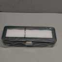 Vlando Watch Case for Men, 6-Slot Watch Box with Glass Lid, Lockable, Business Lychee Leather, Soft Pillow, Gift for Fathers, Husband, Friend - Dark Green