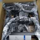 22" Plant Caddy with Wheels Heavy Duty, 600lbs Rolling Metal Plant Stand, Square Plant Dolly with Lockable Caster Wheels for Large Planter Pots, Heavy Objects, Ideal for Indoor and Outdoor Use (Black)