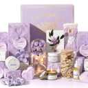 Spa Gifts for Women Teen Girl Gifts Trendy Stuff, Positive Affirmation Cards & Self Care Baskets Preserved Rose Flowers Set, Get Well Birthday Valentines Day Gifts for Her Mom Girlfriend Teenage Girls