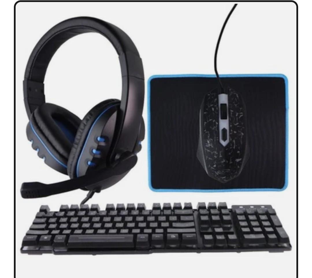 iLive Gaming Bundle - Headphones / Keyboard / Mouse + Pad - Black (IAGMK22VP)