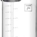 Fanhaw 32 Oz Clear Tritan Water Bottle with Chug Lid, BPA-free, Wide Mouth, Leak Proof - for Gym, Travel, Home, School, Office (Clear&White)