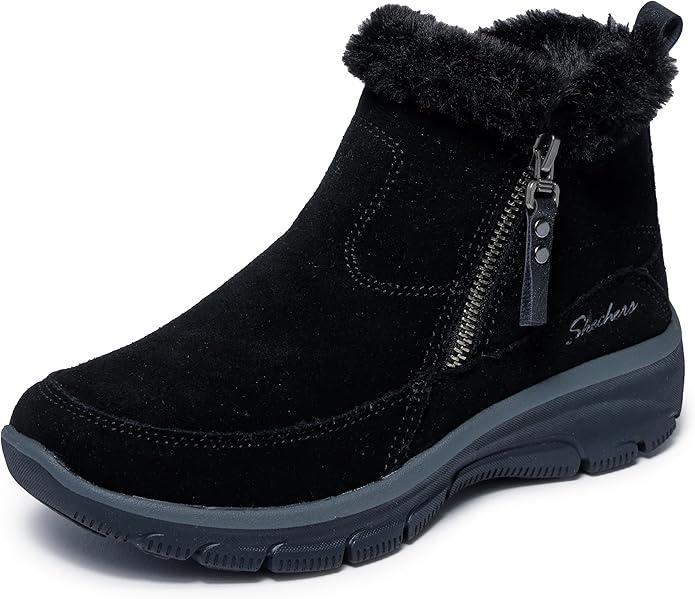 Skechers Women's Easy Going Cool Zip, Black, Size 8