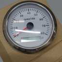 MH Tachometer 3-3/8" 85mm 8000RPM Tach Boat RPM Gauge 7 Color Waterproof for AUTO Car Truck MarineWhite