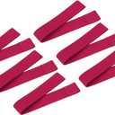 PATIKIL Towel Bands, 6 Pack Stretchable Towel Clips Cruise Essentials Windproof Beach Towel Straps for Beach Cruise Pool Chairs, Rose Red