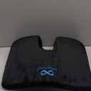 Everlasting Comfort Car Seat Cushion for Driving - Wedge Car Cushion for Office, Travel, Gaming Chair Memory Foam Driver Booster for Short People, Non-Slip, Washable Cover, Back & Sciatica Relief (Black)