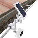 2-in-1 Gutter Mount for Solar Panel, Stick Up Cam Battery, Spotlight Cam and Spotlight Cam Plus/Pro(Battery), Perfect Angle to Get Adequate Sunlight for Your Solar Panel - White