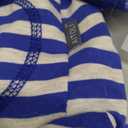 Dog Striped Recovery Suit, Puppy After Surgery Onesie for Female Male Dogs, Dogs Cats Long Sleeve Pajamas Bodysuit, Surgery Abdominal Wound Bandages Clothes, Dog Pant for Shedding Skin Disease (Large, Blue)