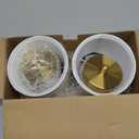 Battery Operated Wall Sconce Set of 2, Rechargeable Wireless Wall Decor Sconces, Two Battery Powered Wall Lights, Dimmable Magnetic RGB Bulbs & Remote, Lamp for Living Room Bedroom - Gold