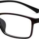 Fullwosing Myopia Glasses Stylish TR90 Frame Eyeglasses Nearsighted Shortsighted Glasses for Men Women -6.00