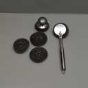 5Pcs Steel Wool Scrubber, Stainless Steel Scrubber Set with Long & Short Handle & 3Pcs Pads, Metal Scrubbers for Cleaning Kitchen,Household,Dishes,Wash Sink,Pots,Pans,Cast Iron,Grills,Stoves