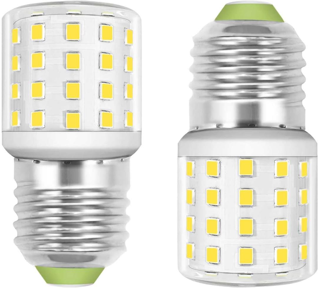 AC100-265v 3.5W E26 Led Bulb 40W Equivalent for KEI D34L Refrigerator Bulb Frigidaire Replacement,5304511738 KEL3418L, Freezer & Fridge Light Bulbs, Daylight White 5000K Pack of 2