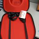 Hat Box for Travel-Crush Proof Hat Travel Case for Cowboy Hats Holder Storage Box Organizer Cap Carrier with Adjustable Carry Strap (01-Black Red)