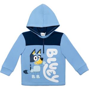 Bluey Bingo Fleece Half Zip Hoodie Toddler to Big Kid