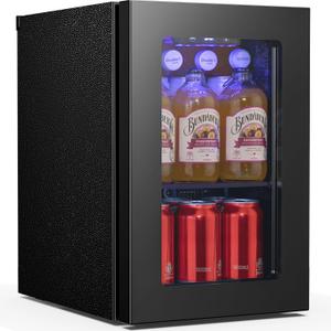Antarctic Star 18L 24 Can Mini FridgeBeverage Refrigerator with Quiet Compressor LED Light,Small Cooler with Electronic Temperature Control for Home/Office/Dorm/Bar. (0.6 cu.ft, Black) Antarctic Star 18L 24 Can Mini FridgeBeverage Refrigerator with Quiet Compressor LED Light,Small Cooler with Electronic Temperature Control for Home/Office/Dorm/Bar. (0.6 cu.ft, Black)