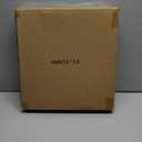 KINLINK 12x12 Picture Frame Brown Set of 4, Wooden Square Photo Frames Matted 8x8 with Plexiglass for 8x8 with Mat or 12x12 without Mat for Table and Wall Display