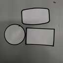60 PCs Sublimation Patches - Iron On Blank Patches for DIY Crafts Hats Caps Backpack Uniforms