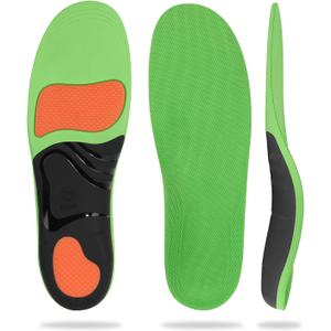 Plantar Fasciitis Relief Shoe Insoles, Arch Support Insoles, Running Athletic Gel Shoe Inserts Orthotic for Flat Feet Women Men Work Boots Shoes (XL | Men 12.5-14/WOMEN 13.5-15)