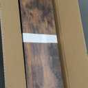 QEEIG Floating Shelves Wall Shelf 24 inches Long Farmhouse Bathroom Decor Bedroom Kitchen Living Room Wall Mounted 24 x 9 inch Set of 2, Rustic Brown (008-60BN)