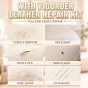 Vigorder Cream Leather Repair Kit for Furniture, Vinyl Repair Kit for Car Interior, Sofa, Jacket, Purse – Super Easy Instructions to Fix Scratches, Tears, Holes, and Peeling