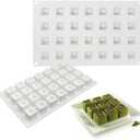 Epoxy Resin DIY Ice Cube Mold - 28 Grid Square Silicone Mold (11.8 x 7 x 1 inch)