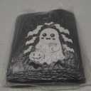 SilTriangle 24 Pack Luminous Halloween Non Woven Tote Bags, 7.9 x 9.8 in Light up Trick or Treat Goodies Bags, Reusable Halloween Candy Gift Tote with Handles for Party Favor Supplies(Ghost Style)