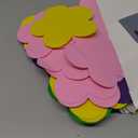 Ireer 48 Pcs Large Foam Flower Cutouts 6 Inch Colorful Bulletin Board Decor Flower Shape Cutouts DIY Craft Set for Spring Classroom Craft Project Party Supplies Chalkboard Wall Decor