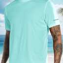 1 or 3 Pack Men's Rash Guard UPF 50+ Sun Protection Short Sleeve T-Shirts Lightweight Quick Dry SPF UV Swim Tees