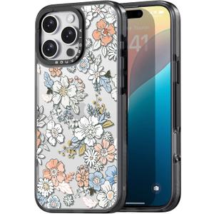 Bouvardia for iPhone 16 Pro Max Case, Shockproof Protective Phone Case & Lovely Flower Floral Design, Aesthetic Cute Girly Cover from Extraordinary Designer for Women and Girl