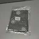 Window Valance Rod Pocket Short Curtain Panels Winter Falling Snowflake and Snowman Kitchen Valances Curtains, Merry Christmas Grey Back Window Treatments Drapes for Living Room Bedroom Decor (54"W x 18"L (Pack of 1))