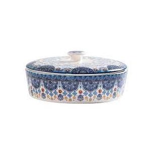Bico Ceramic 8.8 inch Tortilla Warmer, Tortilla Server with Lid, Taco Holder for Mexican Fiesta Party, Taco Tuesday, Microwave and Dishwasher Safe