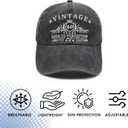 Cotton Baseball Cap Retro Adjustable Dad Hats Birthday Gifts for Men and Women (One Size, 40th)