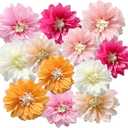 2 x 12pcs 8in10in Paper Flowers Decorations Paper Pom Poms Tissue Paper Flowers | Hanging flowers Wall Backdrop Wedding Party Flower Decorations DIY Art Craft Blooms For Birthday Events Decorations