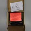 FOVAL 150W Car Power Inverter 12V DC to 110V AC Converter Vehicle Adapter Plug Outlet with 3.1A Dual USB Car Charger for Laptop Computer (Classic Red)