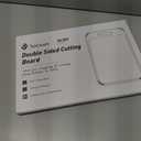 Stainless Steel Cutting Board, Non Toxic Cutting Board for Kitchen Double Sided Food Grade, Chopping Board for Meat/Vegetables, Kitchen Gifts Easy to Clean 2025 New Upgrade Large Size (16"L x 11"W) (Dark Gray)