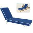 Chaise Lounge Cushions Outdoor Furniture 72 x 21 Inch Olefin Patio Lounge Chair Cushions 4'' Thick Waterproof Outdoor Chaise Cushion Weather Resistant Pool Lounger Cushion