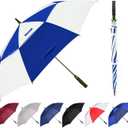 Golf Umbrella Large 62 Inch, Extra Large Oversize Double Canopy Vented Windproof Waterproof Umbrella, Automatic Open Golf Umbrella for Men and Women and Family.