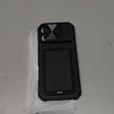 SSLOTSCASE for iPhone 17 Pro Max Case with 2X Privacy Screen Protector, Card Holder & Sliding Lens Cover & Kickstand, Military-Grade Heavy Duty Phone Case Cover for iPhone 17 Pro Max 6.9'', Black