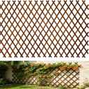 Bamboo Expandable Trellis for Climbing Plants, Wood Garden Lattice Fence Panel for Outdoor Balcony Patio Plant Support for Ivy Vine Roses,Animal Barrier,Indoor Balcony Patio Decor