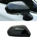 Car Side Rearview Mirror Cap Cover Trim 87945-06130 for Toyota Camry 2018 2019 2020 2021 2022 2023 Replacement (Only FIT with Singal Light Type) (Black, Right Passenger Side)
