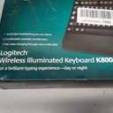 Logitech K800 Wireless Illuminated Keyboard — Backlit Keyboard, Fast-Charging, Dropout-Free 2.4GHz Connection