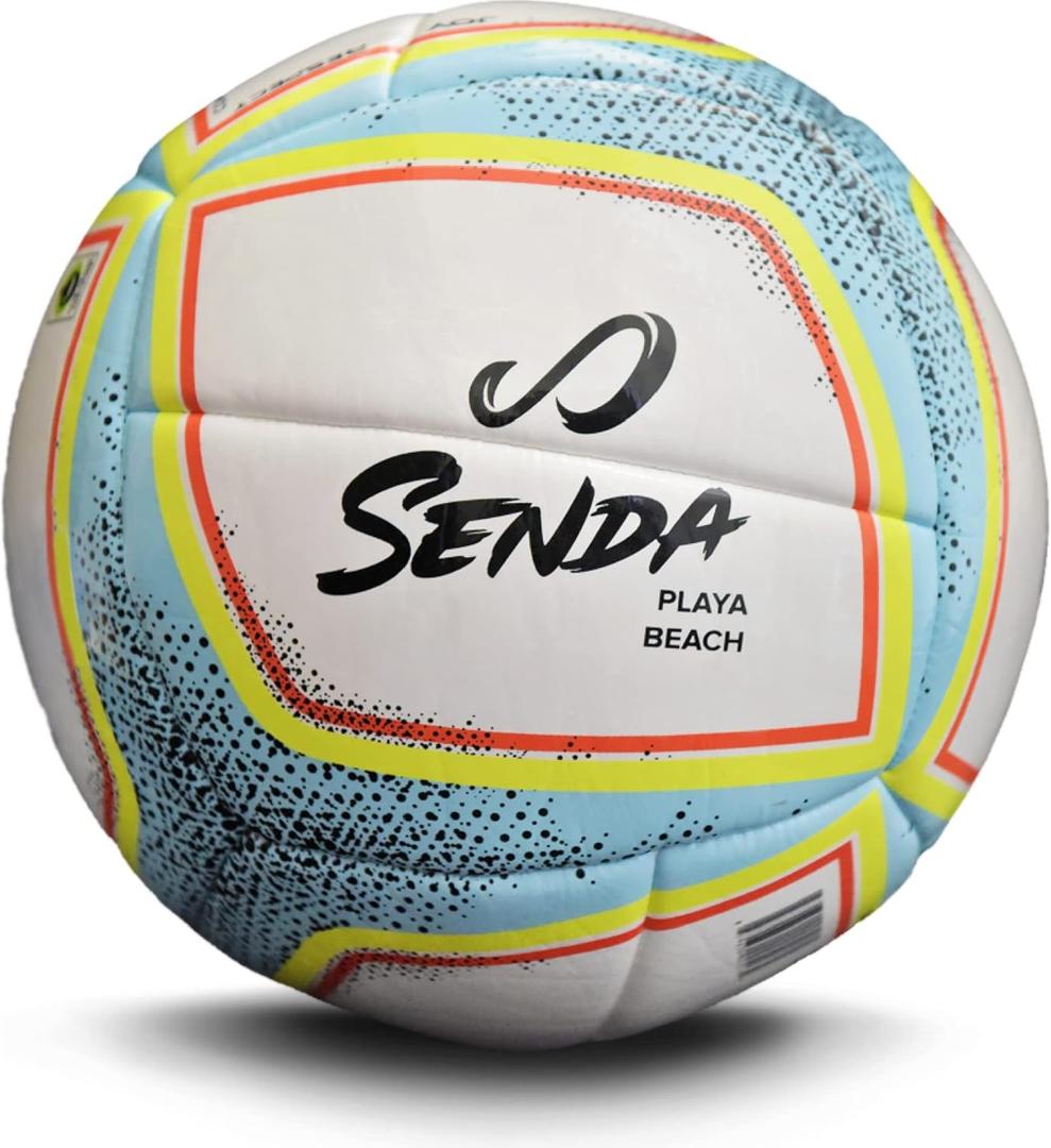 SENDA Playa Beach Soccer Ball, Fair Trade Certified, White/ Blue, Size 5 (Ages 13 & Up)