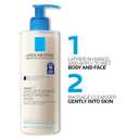 La Roche-Posay Lipikar AP+ Gentle Foaming Moisturizing Wash, Shea Butter + Niacinamide + Glycerin, Moisturizing Body Wash For Dry Skin, National Eczema Association Accepted, Dermatologist Tested (13.5 Fl Oz (Pack of 1))
