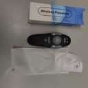 QUI Presentation Clicker Wireless Presenter Remote Clicker for PowerPoint Presentation Remote, PowerPoint Slide Advancer for Mac/Windows/Linux, Google Slide/PPT/Keynote, USB A, Black